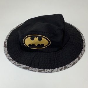 DC Comics Batman camouflaged rim Boonie bucket hat size OS youth adjustable
